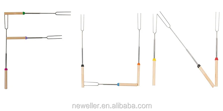 Logo branding natural color hot sell of roasting sticks with custom logo