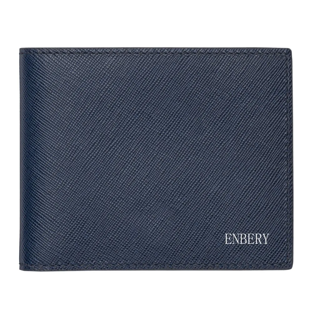 全粒面小牛皮男士真皮钱包