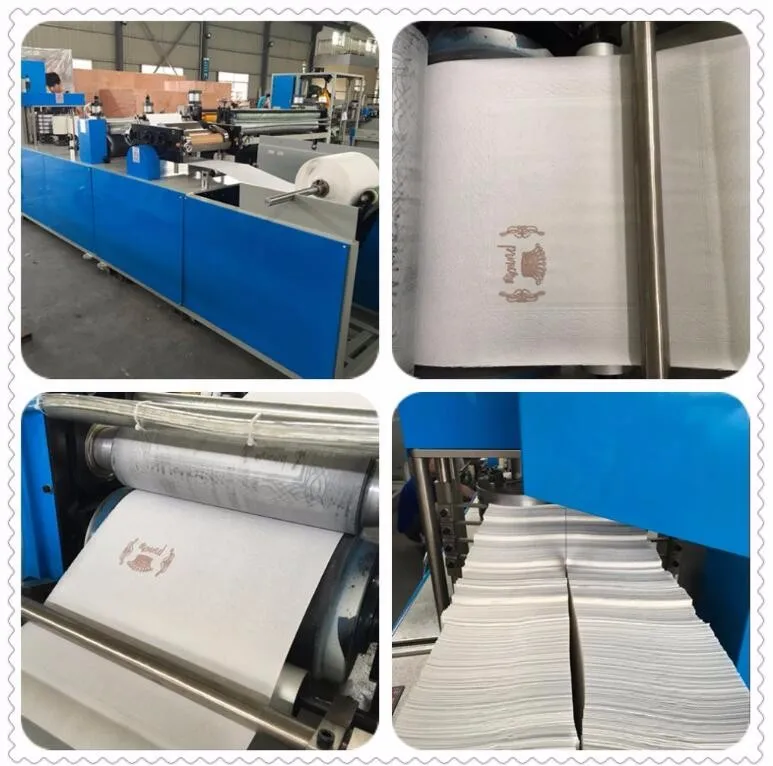 Automatic Restaurant Napkin Paper Tissue Folding And Printing Machine