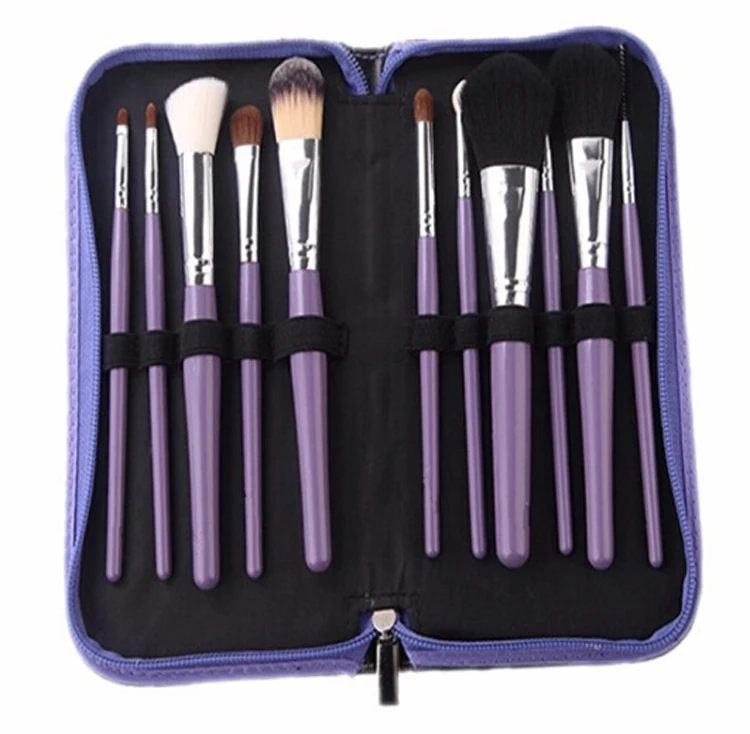 11 Pieces Sable/ Kolinsky Hair Smudge Brush Concealer Makeup Brush Set ...