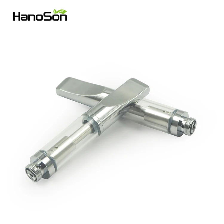 Hot selling 510 vape cartridge cbd oil vaporizer metal tip glass cbd cartridge