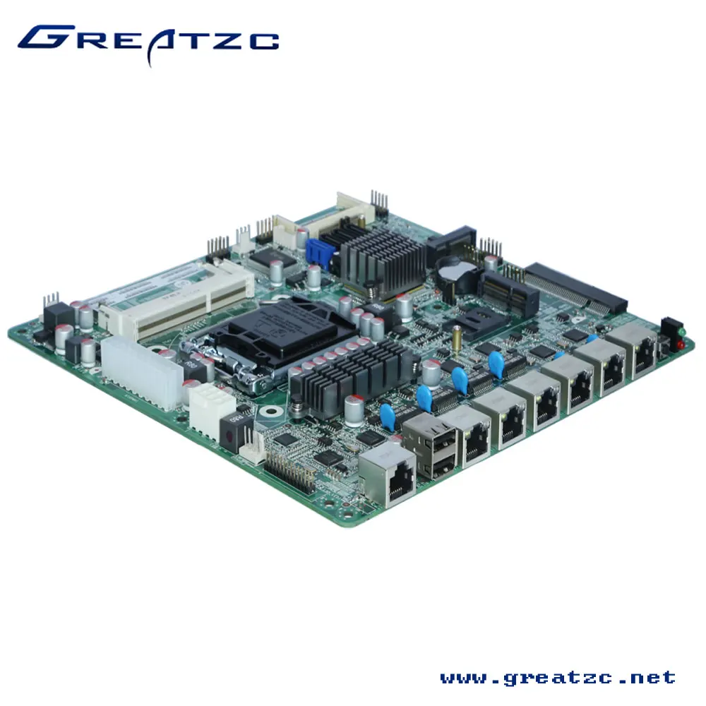 ZC-B756L Firewall Motherboard,Firewall Mainboard,B75 Chipset 1155 I3/I5/I7 Motherboard With 6 LAN