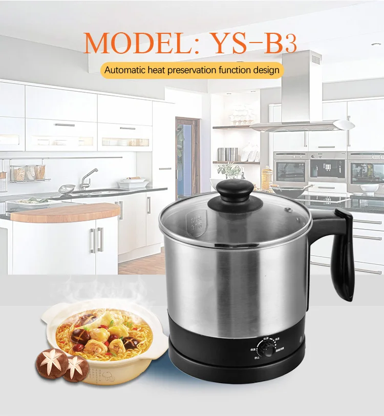 Yonsa Oem Color Kitchen Appliance Hot Kettle Instant Electric Noodle