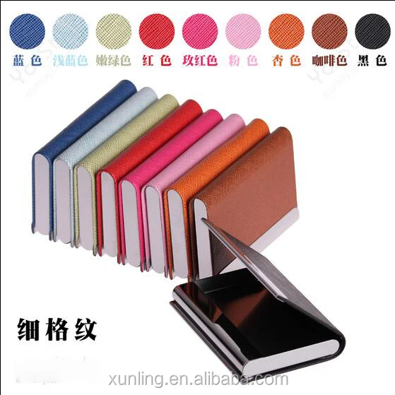 Cheap Business Card Holder And Clear Leather Metal Business Card Case