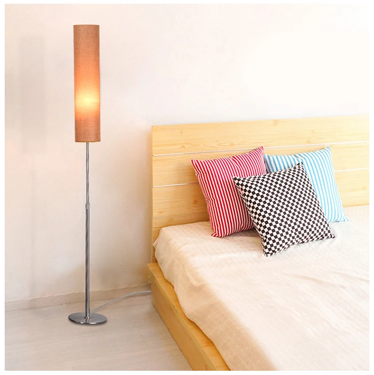 Oem Approval Tall Foot Cylinder Floor Lamp Shade Made By Paper / Fabric
