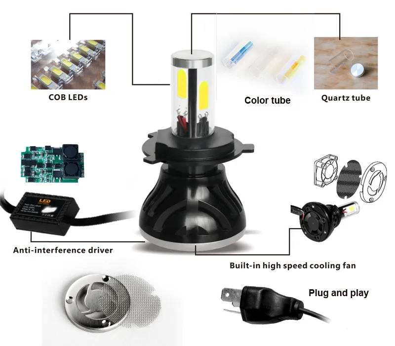 u7 led h7 схема подключения