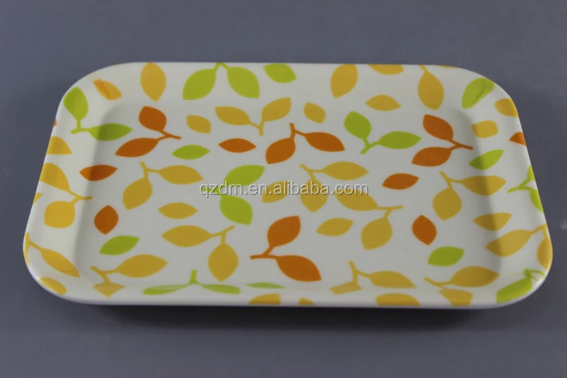 Non-slip surface Melamine tray Plastic Small tray