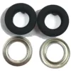 custom TPU rubber coated black curtain eyelet and curtain grommets