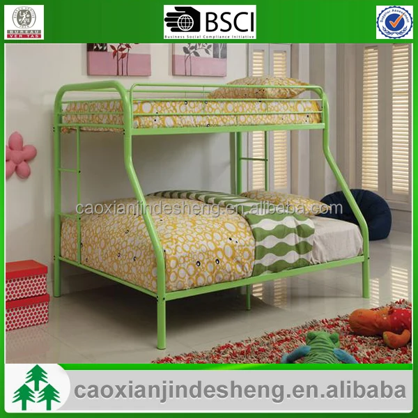 Metal Double Bunk Bed Adult Cabin Beds Twin Over Queen Bunk Bed