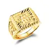 Copper plated 18k gold auspicious blessing ring ring local gold live mouth men's ring