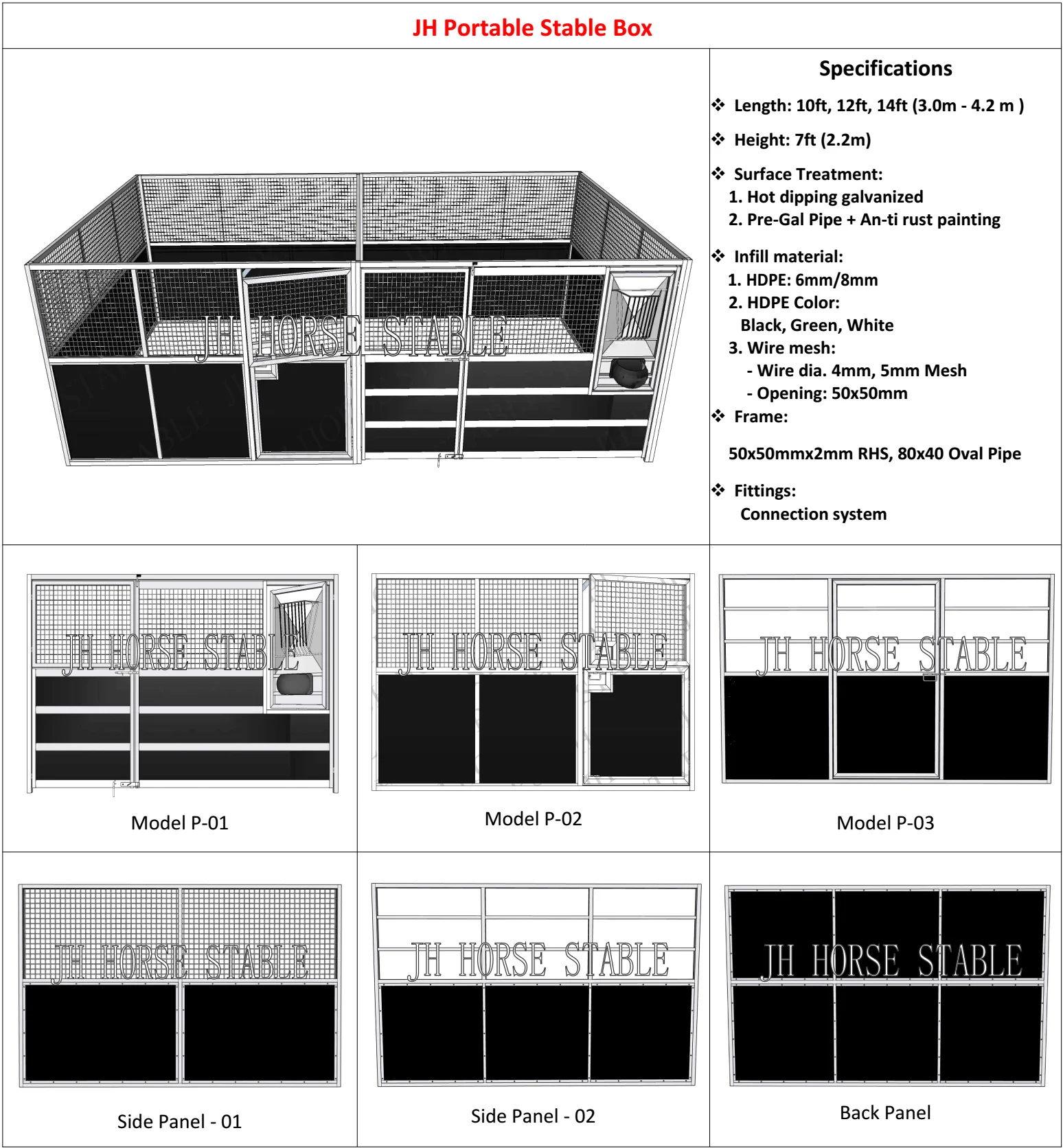 12ft*12ft Portable Horse Stables Standard For Home Usage Buy Home