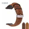 EACHE Wholesale Crazy Horse Genuine Leather Watch Band For Wristwatch Quick Release Watch Strap Dark Brown Light Brown 20mm 22mm