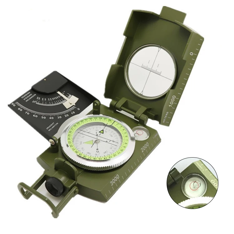 multifunctional military geological compass for campin