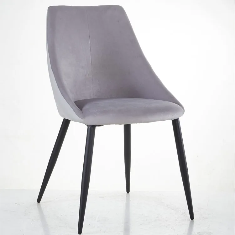 Popular Cheap Pu Leather Cover Chromed Z Shape Living Room Dining