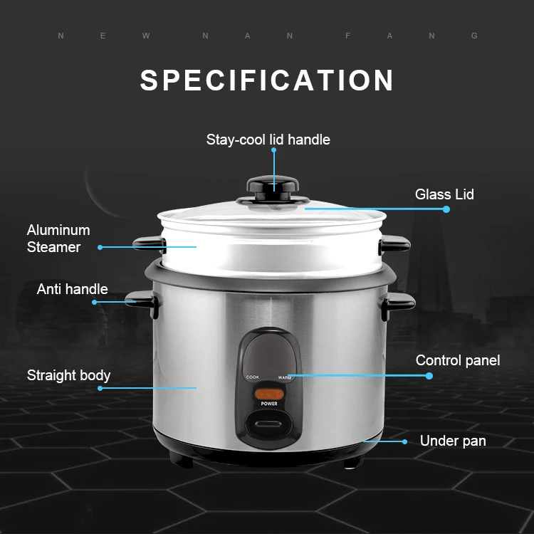 Electric Rice Cooker 1.8l 700w Kitchen Equipment Home Appliance - Buy 1 ...