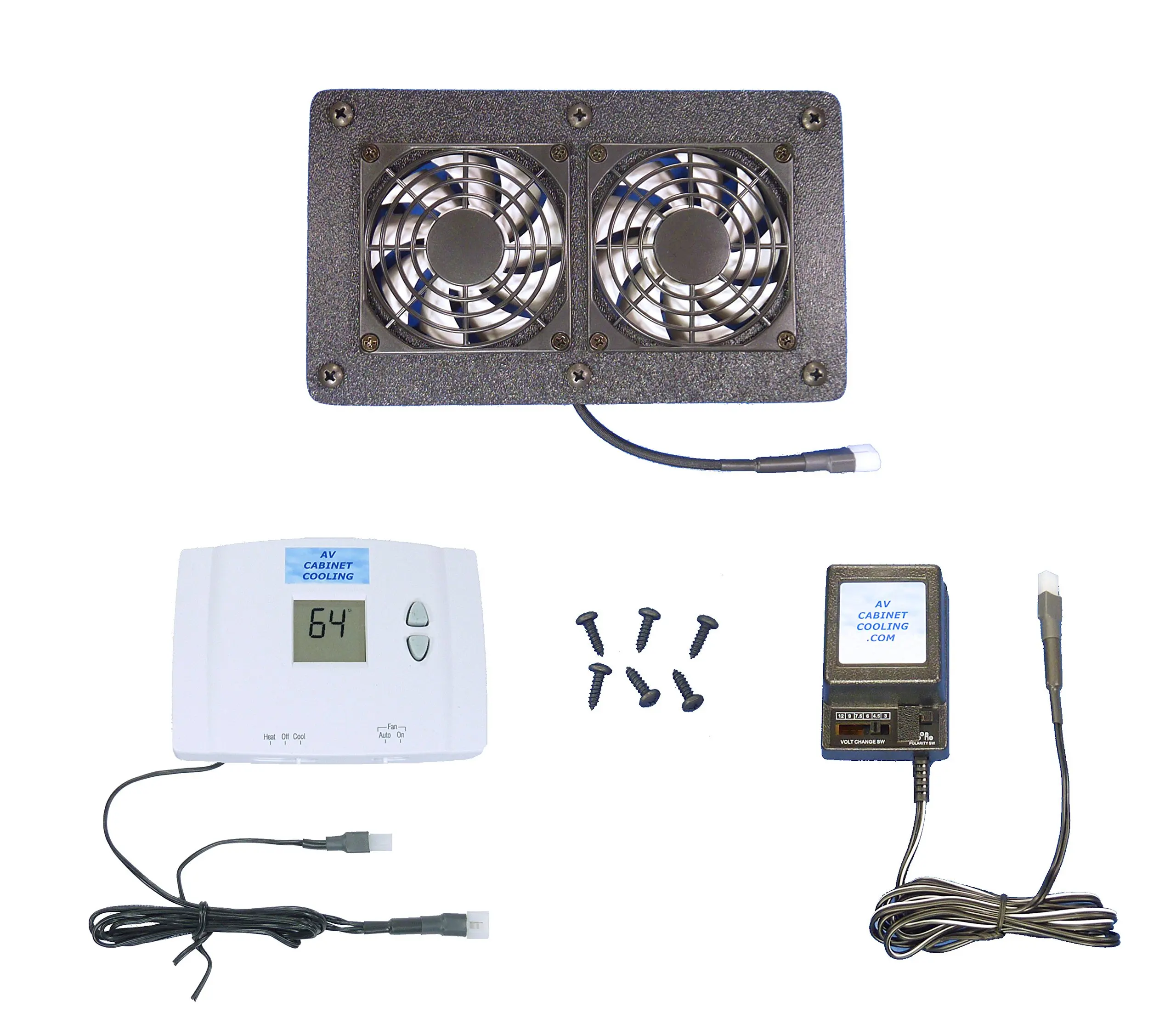 Buy AV Cabinet Home Theater Cooling fans with Digital thermostat
