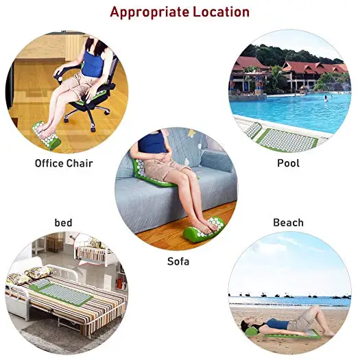 Timecreate High Quality Acupressure Massage Shakti Mat Best Back Pain Relief Acupressure Mat And Pillow Set