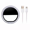 Universal Luxury LED Light Up Selfie Luminous Flash Ring Fill Clip Ring Flash Light For Mobile Phone