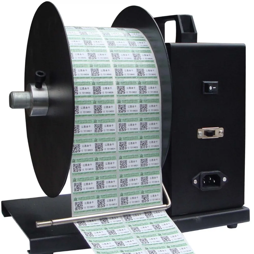 automatic label rewinder