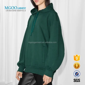 green fleece sweatshirt