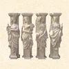 luxury decoration stone pillar caps