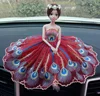 Peacock's Tail Wings Seating Wedding Doll