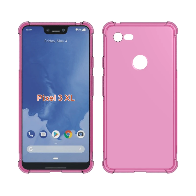Transparent Shockproof soft Tpu cover case For Google Pixel 3 XL