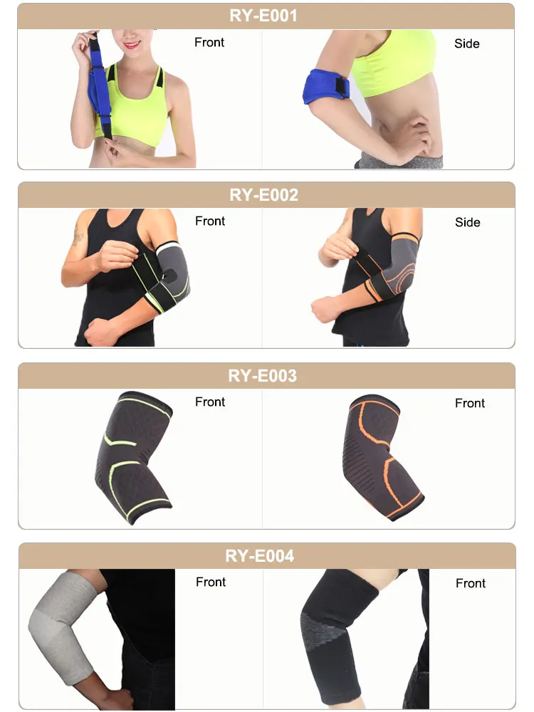 Bamboo Charcoal Elbow Brace Compression Support Sleeve For Gym Arm