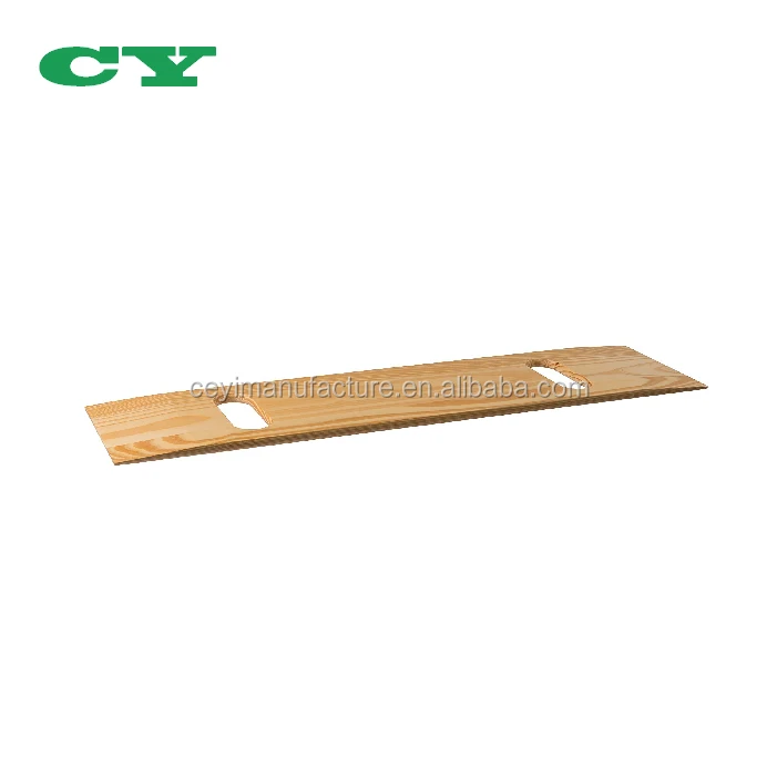 Wooden Transfer Slide Board Wheelchair Transfer Board With Two Cut Out