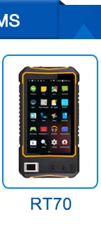 Android TCS1 Finger-Print rugged UHF RFID reader tablet with barcode scanner/fingerprint dual camera