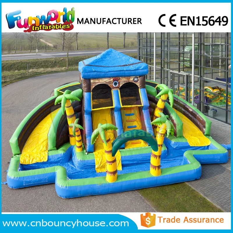 Cheap inflatable jungle water slide