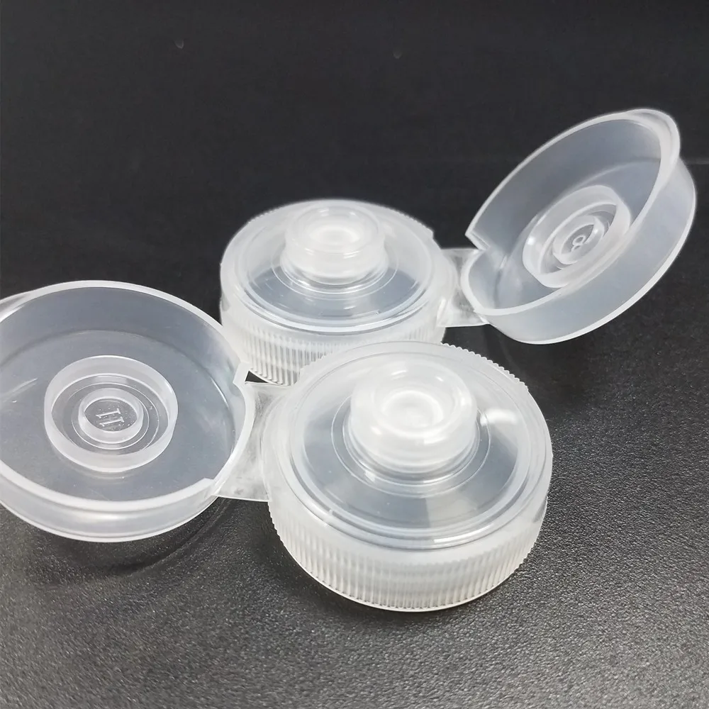 Clear Color Food Safe Pp Caps With Valve And Ps Foil For Pet/pe Bottles ...