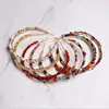 hot selling boho rainbow crystal headband resin headband handmade women charm multicolor pearl stone headband