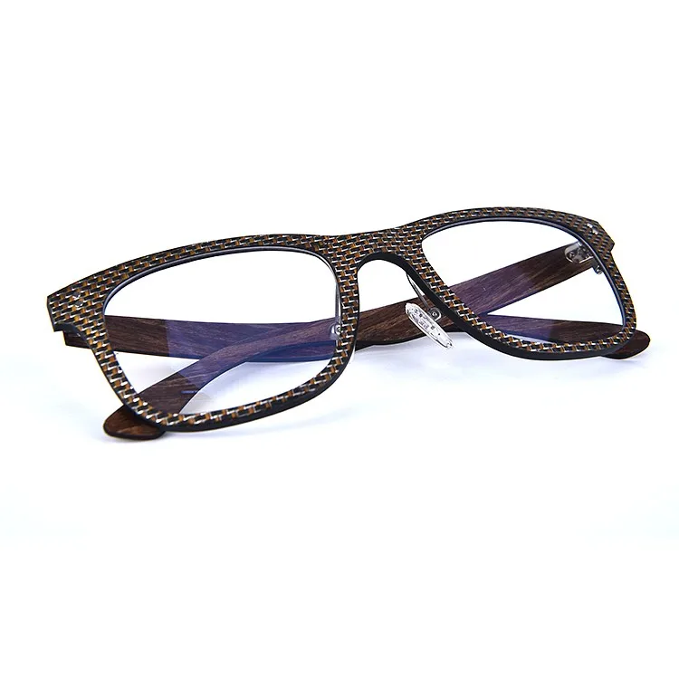 2020 Ymo New Model Square Carbon Fiber Luxury Vintage Wooden Optical