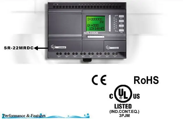 SR-22MRDC DC12-24V 14 Point DC Input 8 Point Relay Output Plc ...