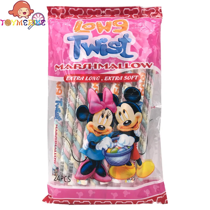 Halal Marshmallow Twisted Long Sweet Marshmallow Candy Buy Long