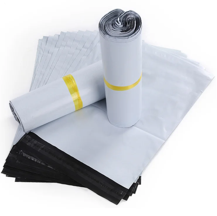 100 X Envase de plástico fuerte bolsa de correo postal polythen Gris 9x12 Pulgadas/23x30cm