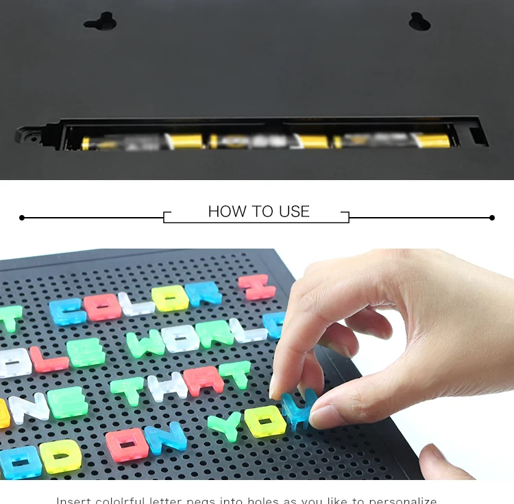 light up pegboard toy