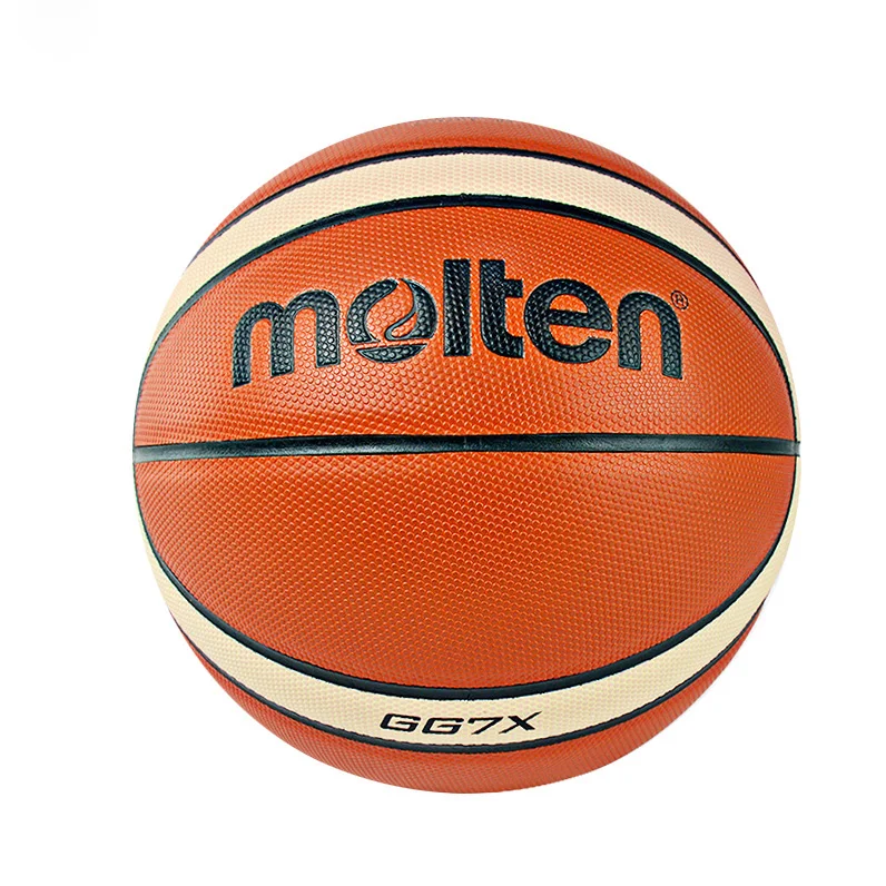 Wholesale Promotional 12 Panels Laminated Size 7 Pu Leather Molten