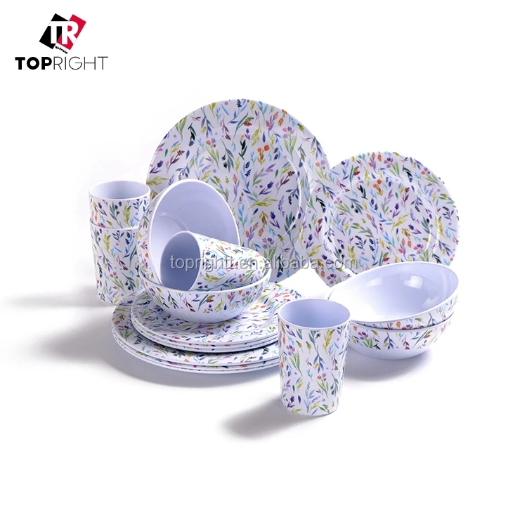 Cheap Price 16pcs Durable 100 Melamine Tableware Set Buy Melamine