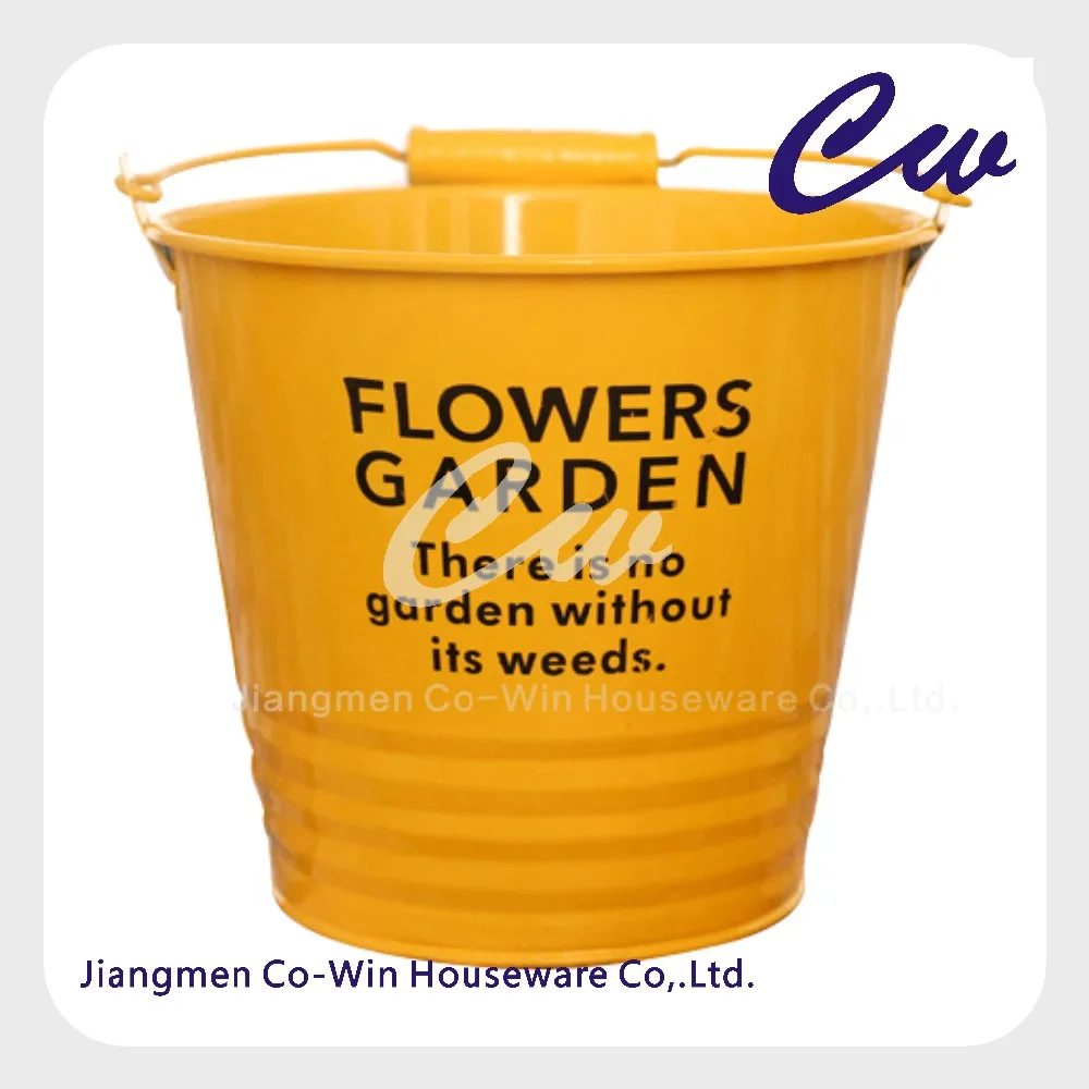 Garden Galvanized Steel Bucket Planter Bucket Flower Pot Buy Bucket
