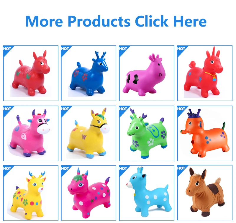 Wholesale Fashion Pvc Jumping Horse Inflatable Jumping Animal Toy For