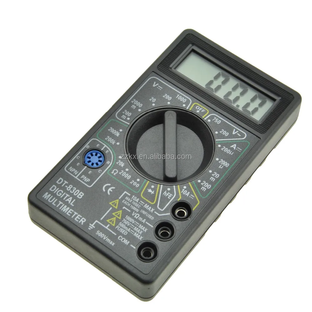 Lcd Multimeter Dt830b Small Size Portable Digital Multitester Voltmeter ...