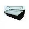 Sushi display refrigerator butcher shop deli fresh meat showcase with glass top