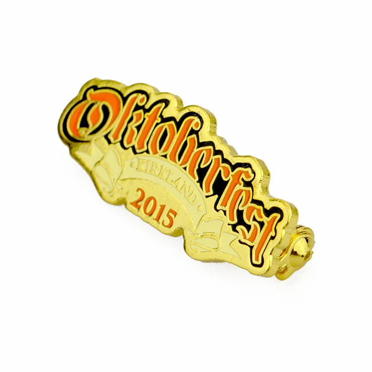 Zhongshan pin factory supply cheap customized metal badge clip safety pin