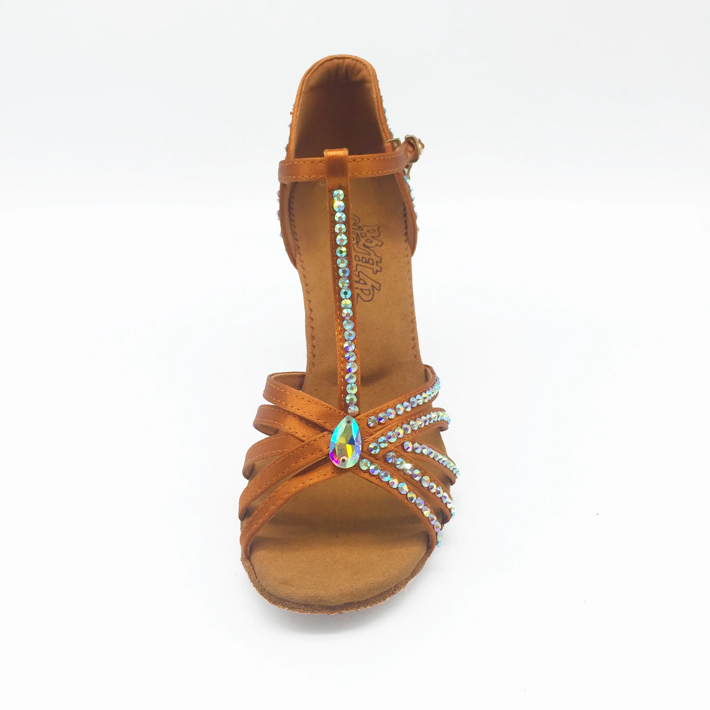 Soft Bottom Adult Latin Dance Shoes Rhinestone Latin Dance Competition Shoes
