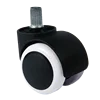 High Quality Twin Wheel, 2 inch PU Threaded Stem Caster for Office Chair