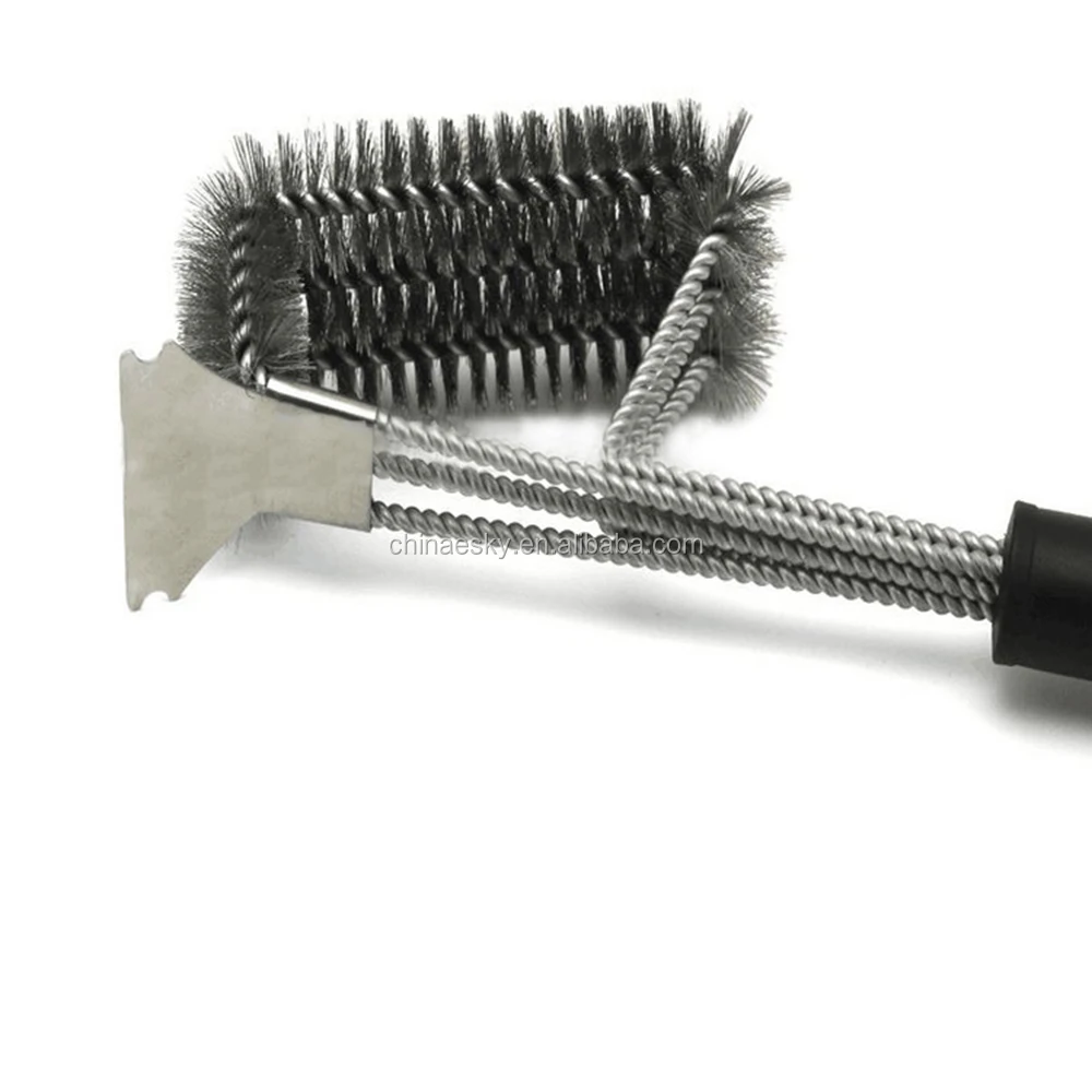 Bbq Grill Brush And Scraper Bbq Brush For Grill,Safe 18" Stainless