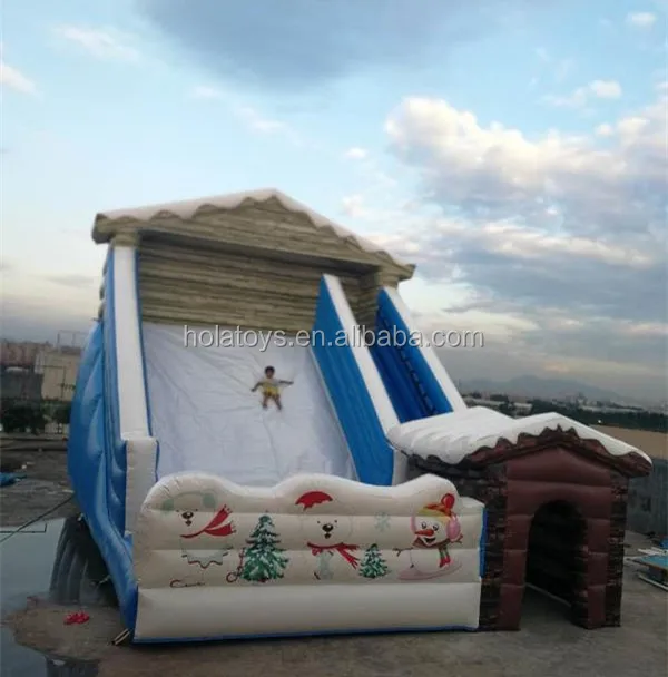 Hola Bigt Inflatable Slides With Snowman/inflatable Pool Slide Buy