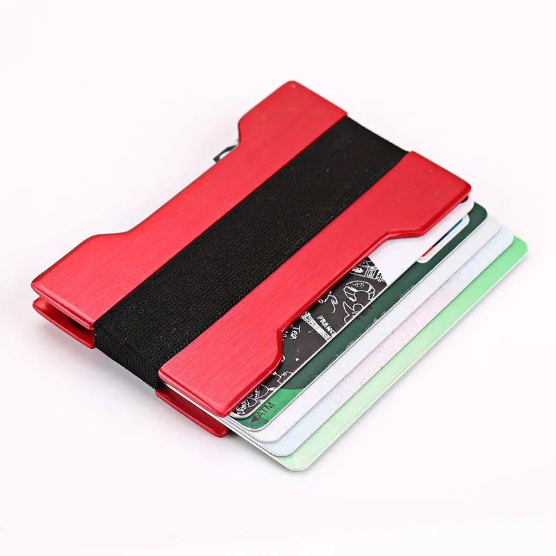 Rfid Credit Card Clip Money Card Clip Id Card Holder Clip With Elastic